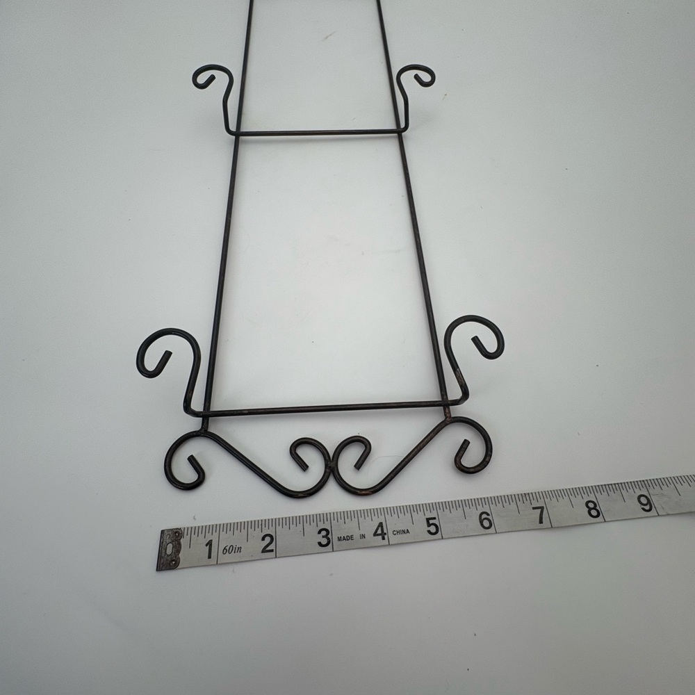 Black Metal Rooster Wall Plate Hanger - Picture 5 of 7